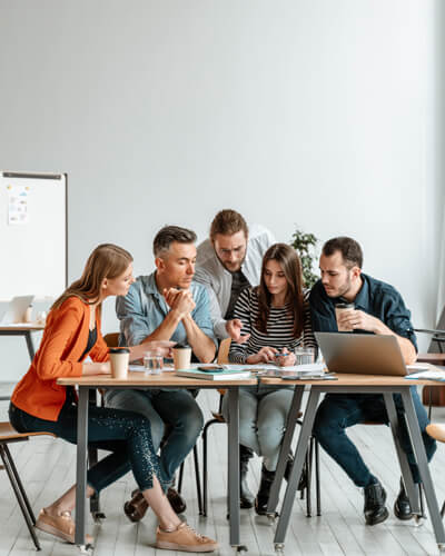 Professional business team collaboration