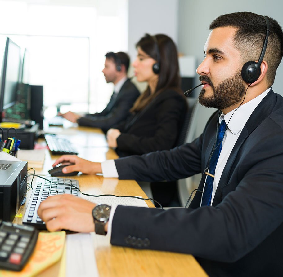 Government Professional Using AI Assistant