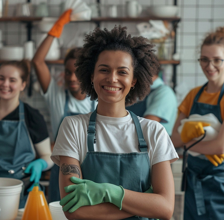 Home Services Professional Using AI Assistant